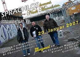 SPRACHLOS kommt nach Mannheim - weil wir Techno lieben!!!